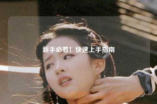 新手必看!快速上手指南