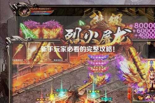 新手玩家必看的完整攻略!