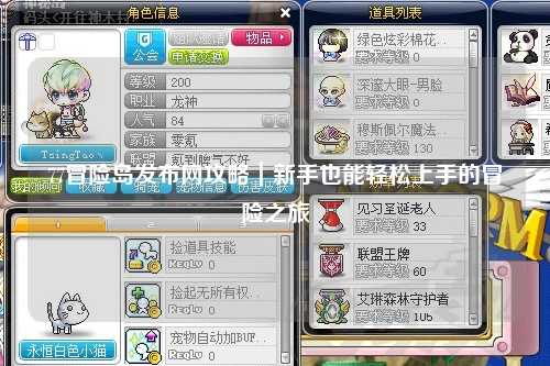 77冒险岛发布网攻略|新手也能轻松上手的冒险之旅