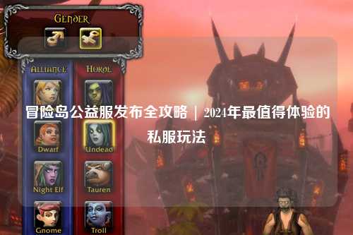 冒险岛公益服发布全攻略 | 2024年最值得体验的私服玩法
