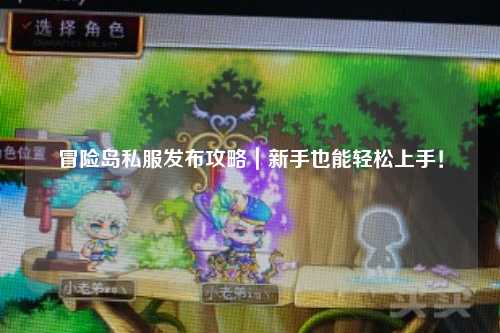 冒险岛私服发布攻略|新手也能轻松上手!