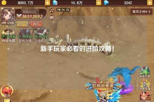 新手玩家必看的进阶攻略！