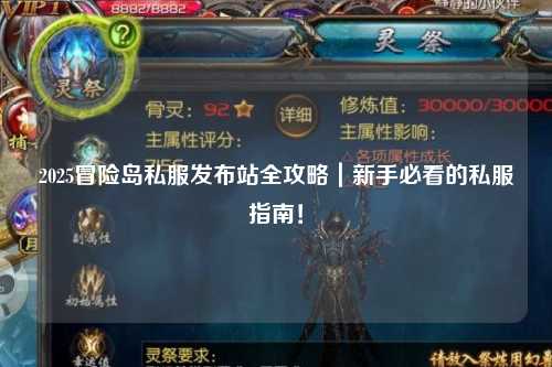 2025冒险岛私服发布站全攻略|新手必看的私服指南!