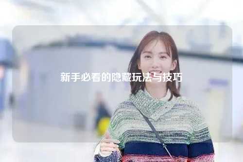 新手必看的隐藏玩法与技巧