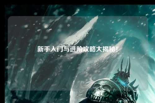 新手入门与进阶攻略大揭秘!