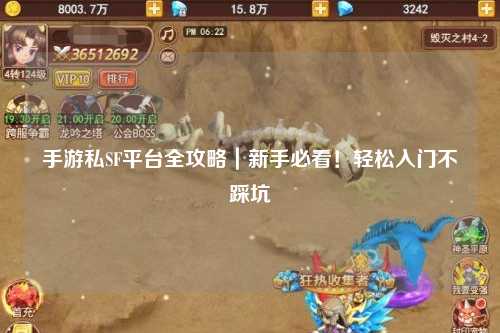 手游私SF平台全攻略|新手必看!轻松入门不踩坑
