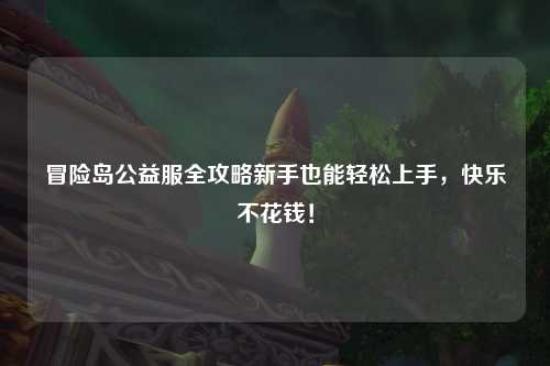 冒险岛公益服全攻略新手也能轻松上手，快乐不花钱！