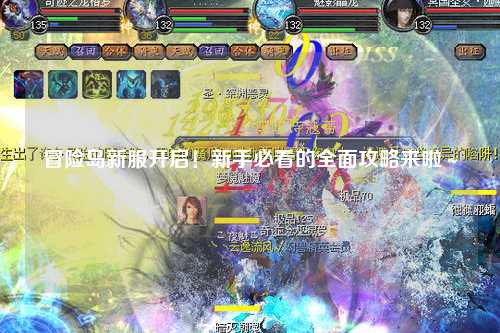 冒险岛新服开启！新手必看的全面攻略来啦～